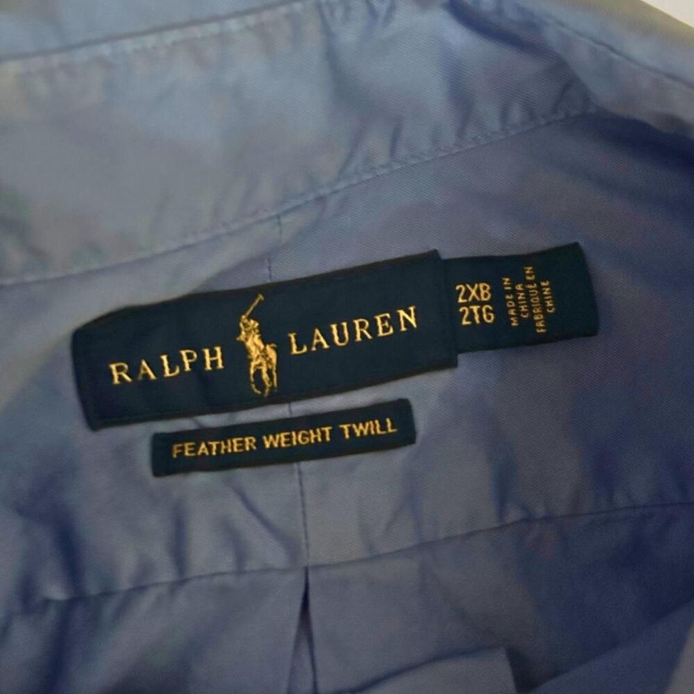 Polo Ralph Lauren 2XB / 2TG Big Feather Weight Twill shirt 100% cotton